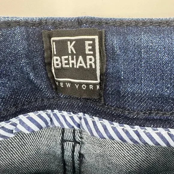 Ike Behar jeans men's size 32/30 slim straight blue denim medium wash NEW